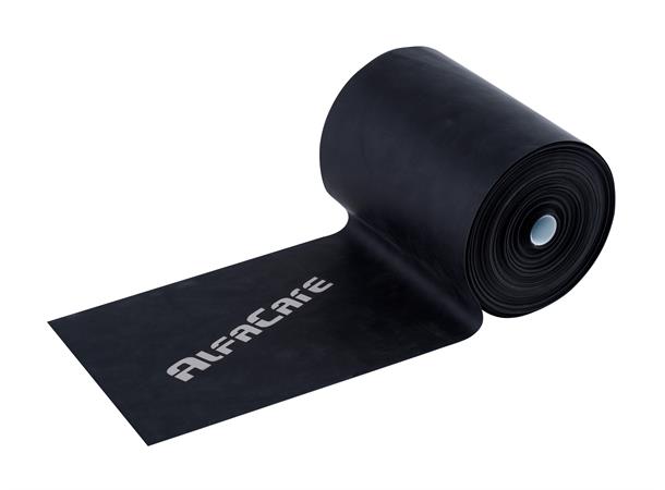 AlfaCare Træningsband 25m X-Hard Sort 15 cm x 0,35 mm