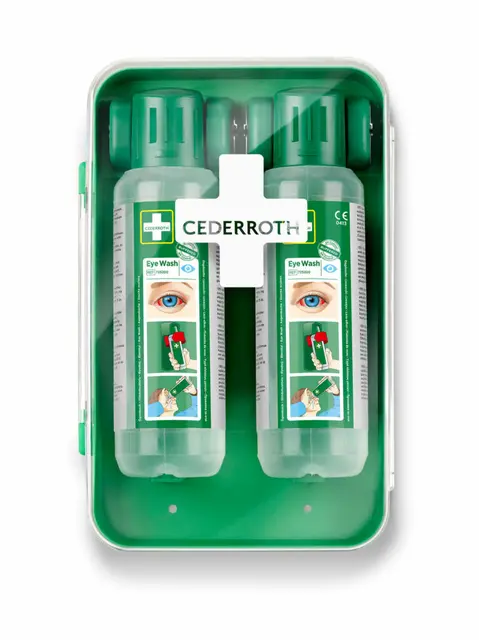 Cederroth Øjenskylleskab Inklusiv 2 x 500 ml øjenskyl 