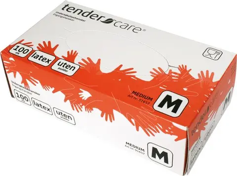 Tendercare Engangshandske Lateks 100 stk per pakke