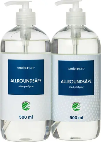 Tendercare Allrounds&#229;pe m/ Pumpe 500 ml Uten Parfyme