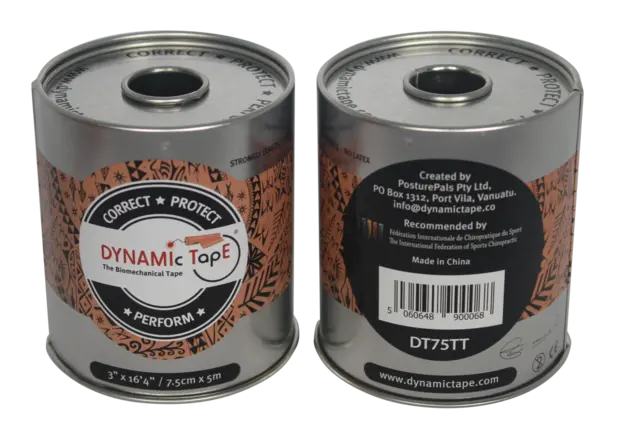 Dynamic Tape 7,5 cm Beige/Black Tattoo 7,5 cm x 5 m 