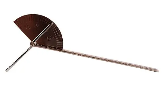Goniometer Finger 180° 15 cm Stål 