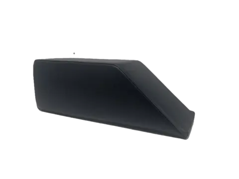 VitalBase Støttepute Kileform 48 x 18 x 18 / 6 cm | Sort