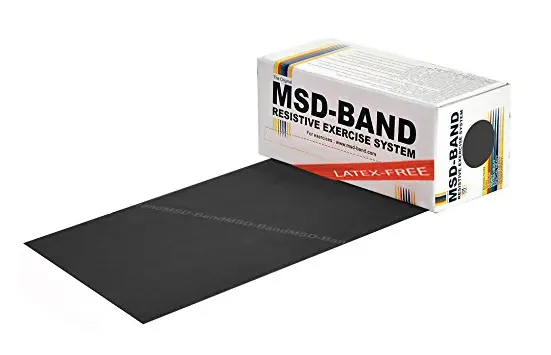 MoVeS Lateksfri Træningselastik 5,5 m XX-Hard/Sort 