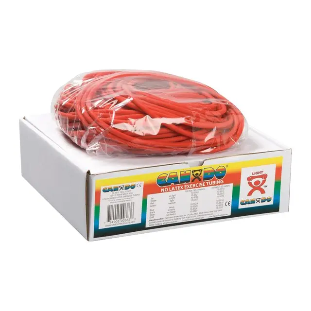 Cando Træningsslange Lateksfri 30,5 m Let Rød 