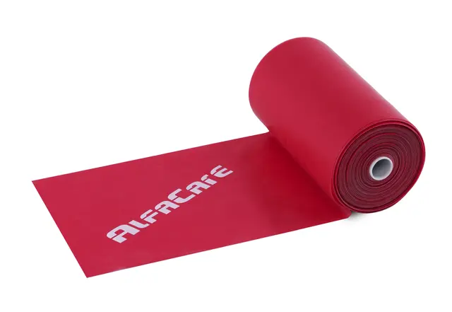 AlfaCare Træningsband 25 m Let Rød 15 cm x 0,20 mm 