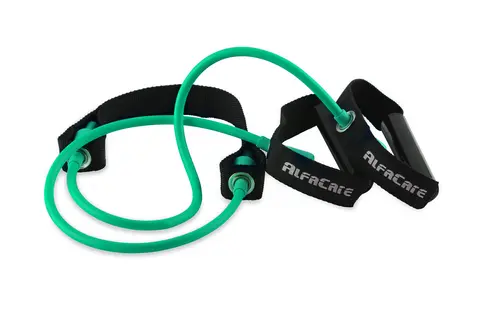 AlfaCare Exertube 140 cm Medium Gr&#248;n Med tekstilforst&#230;rker