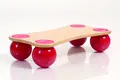 Togu Balanza Ballstep Mini. Wood w. Red Size 64 x 34 x 14 cm. Weight 2.900g