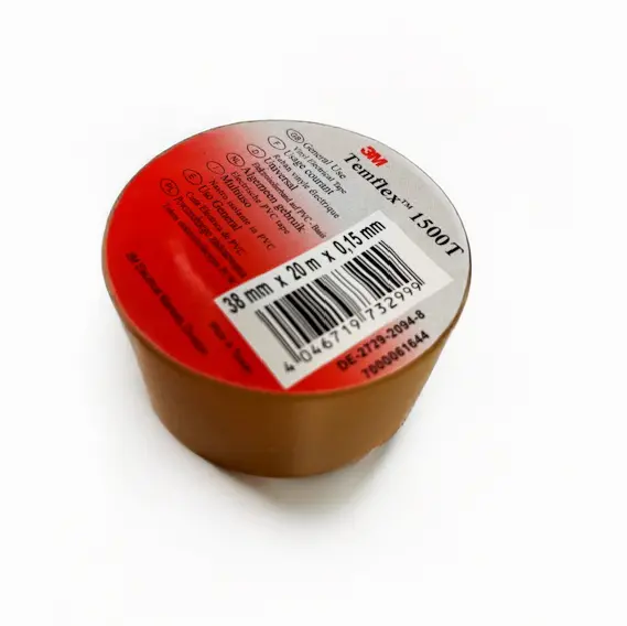 3M Strømpetape Temflex 1500 Vinyl Tape 3,8 cm x 20 m | Farge: Klar 