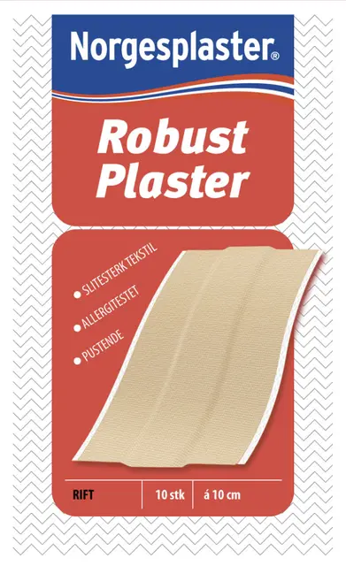 Norgesplaster Robust Plaster, Tekstil 60 x 100 mm. 10 stk pr eske. 